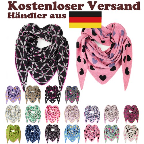 Damen schal xxl - strick, dreieck