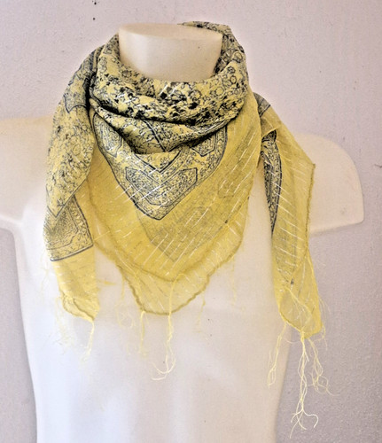 Halstuch gelb blau mit - in,