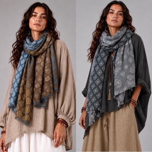 Damen schal xxl braun - xxl,