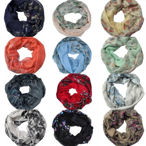 Blumen schmetterling tuch loop - tuch,