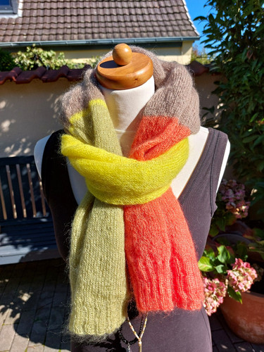 Damen strickschal lang - strickschal,
