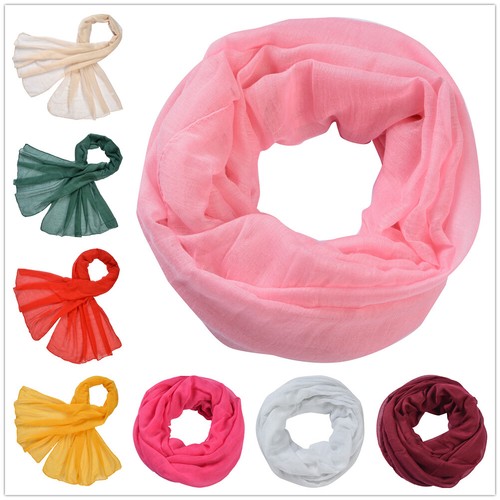 Einfarbiger schal crinkle loop - einfarbiger,